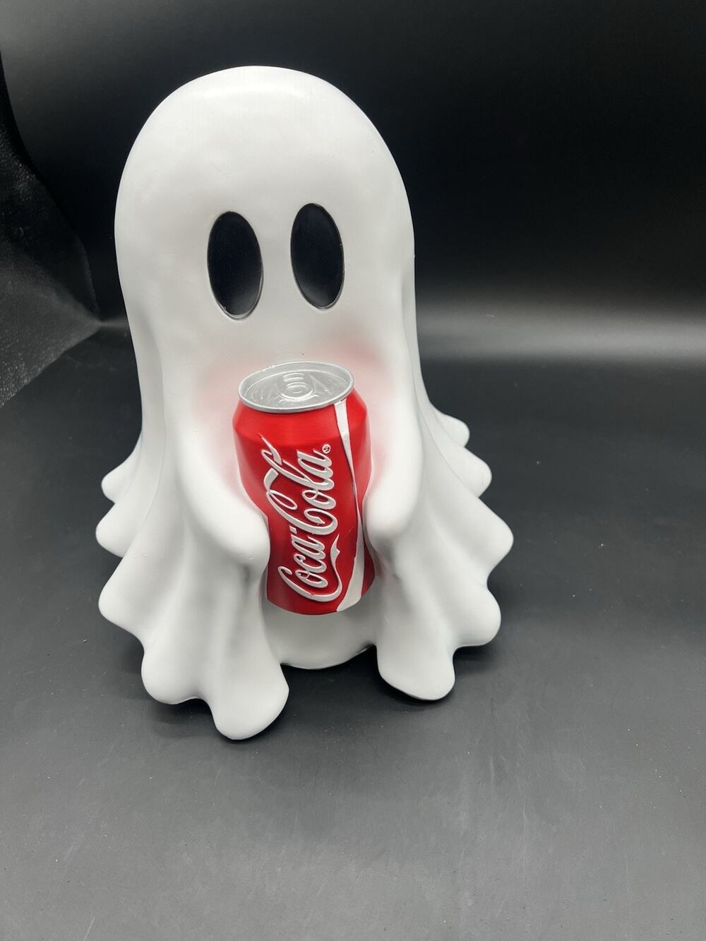 👻 VIRAL TikTok Cute Ghost Holding COCA-COLA Halloween Tabletop Decor 12”NEW💖